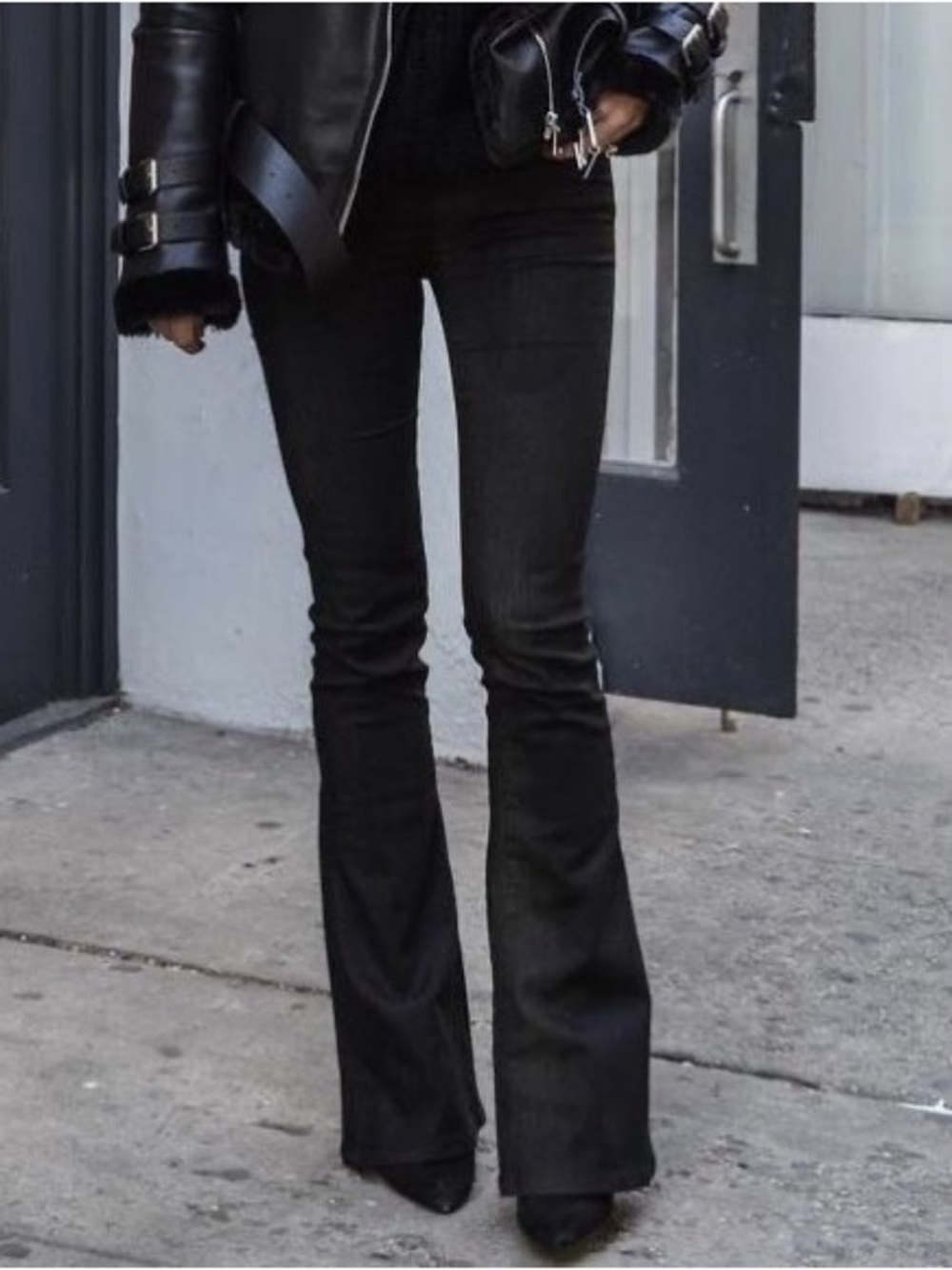 High waist flare jeans